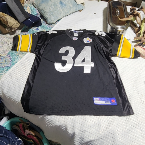 REEBOK EUC MENS sz 40 PITTSBURGH STEELERS #34 MENDENSHALL FOOTBALL JERSEY SHIRT - Picture 1 of 12